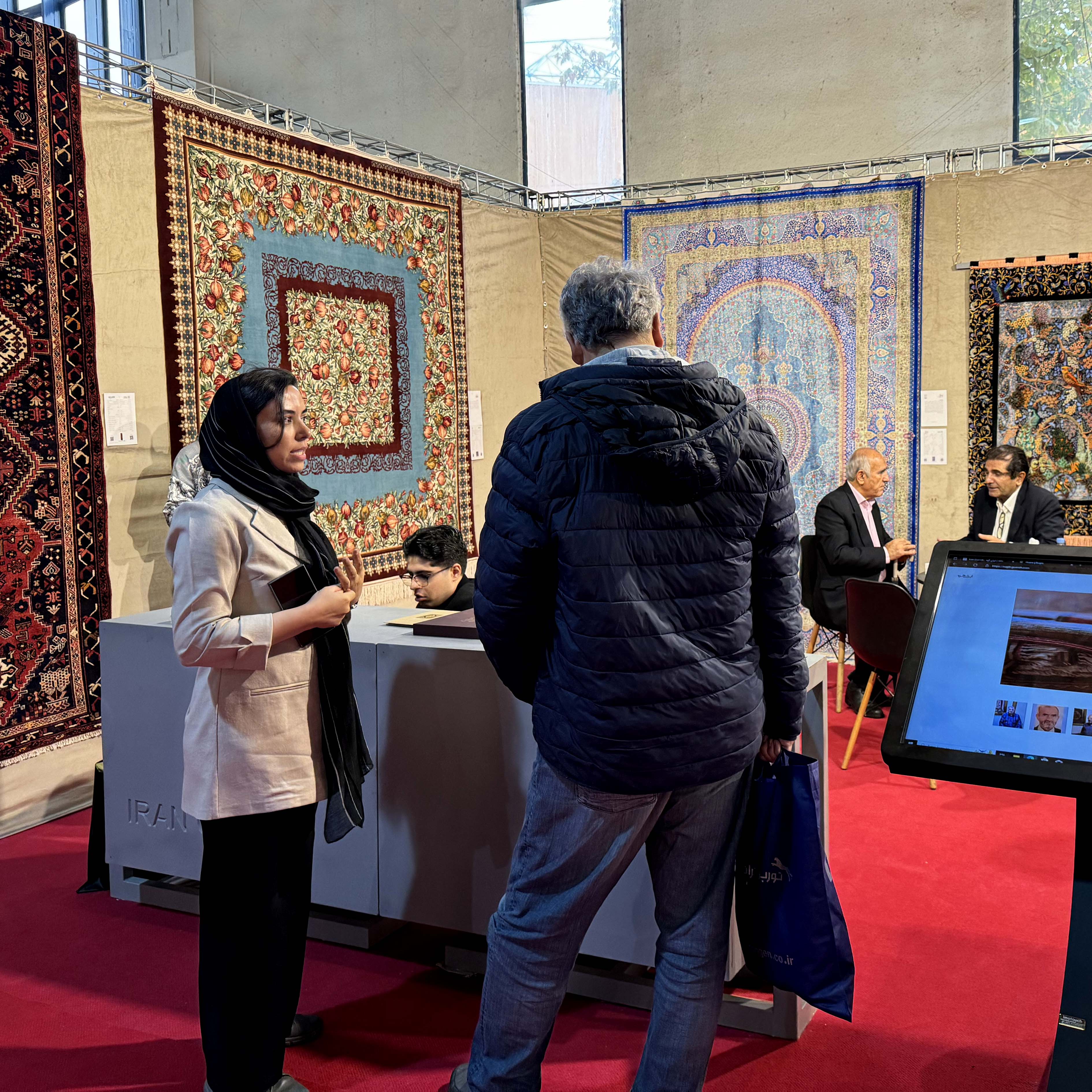 Iran Guereh group at the 31st Tehran International Handwoven Carpet Exhibition