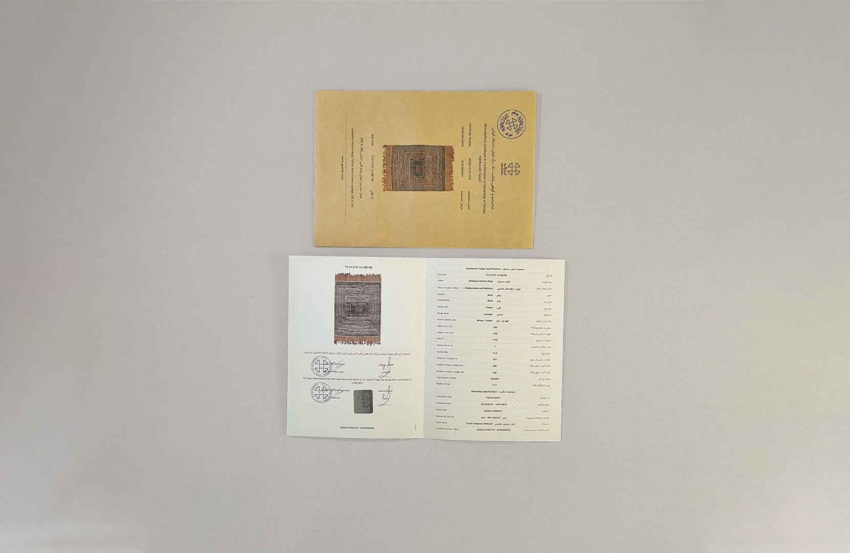 First type: certificate and single-leaf certificate of ownership